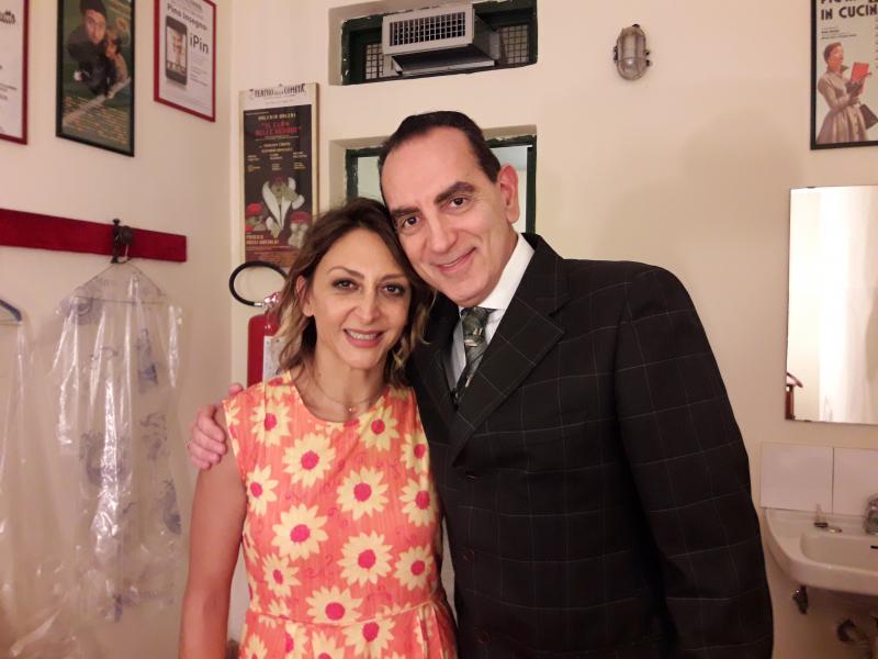 Gennaro con Paola Minaccioni